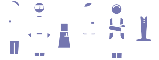 Health care providers and patients illustration
